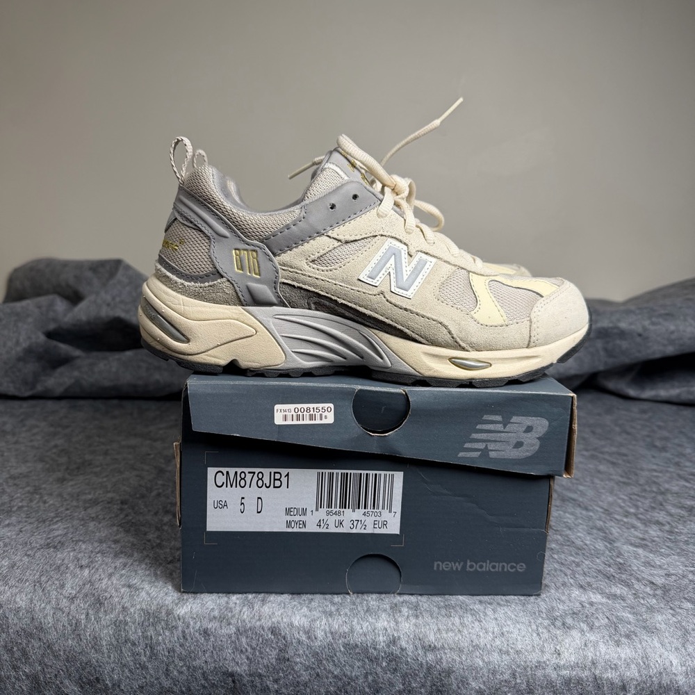 New Balance 878 Light Grey Beige CM878JB1 Men's 5 Women’s 6.5